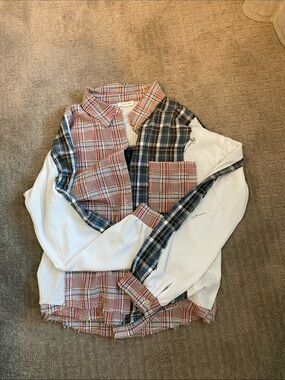 dance and marvel plaid button up